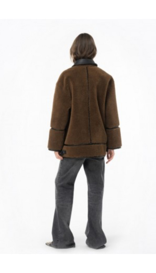 Giacca in eco-shearling...